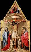 Antonio da Firenze Crucifixion with Mary and St John the Evangelist oil on canvas